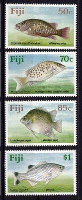 Fiji - Mi. 614 - 17 , výplatní řada, fauna, ryby