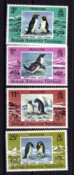 Britisch Antarctic Teritory - Mi. 374 - 7, výplatní řada, fauna