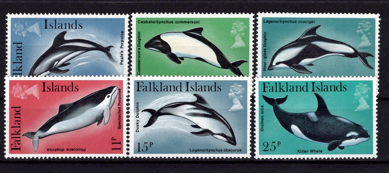 Falkland Islands - Mi. 295 - 300, výplatní řada, fauna