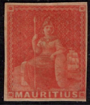 Mauritius - SG, 28, červená 6d, signována, hezký střih