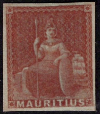 Mauritius - SG, 30, hnědočervená, bez hodnoty, hezký střih