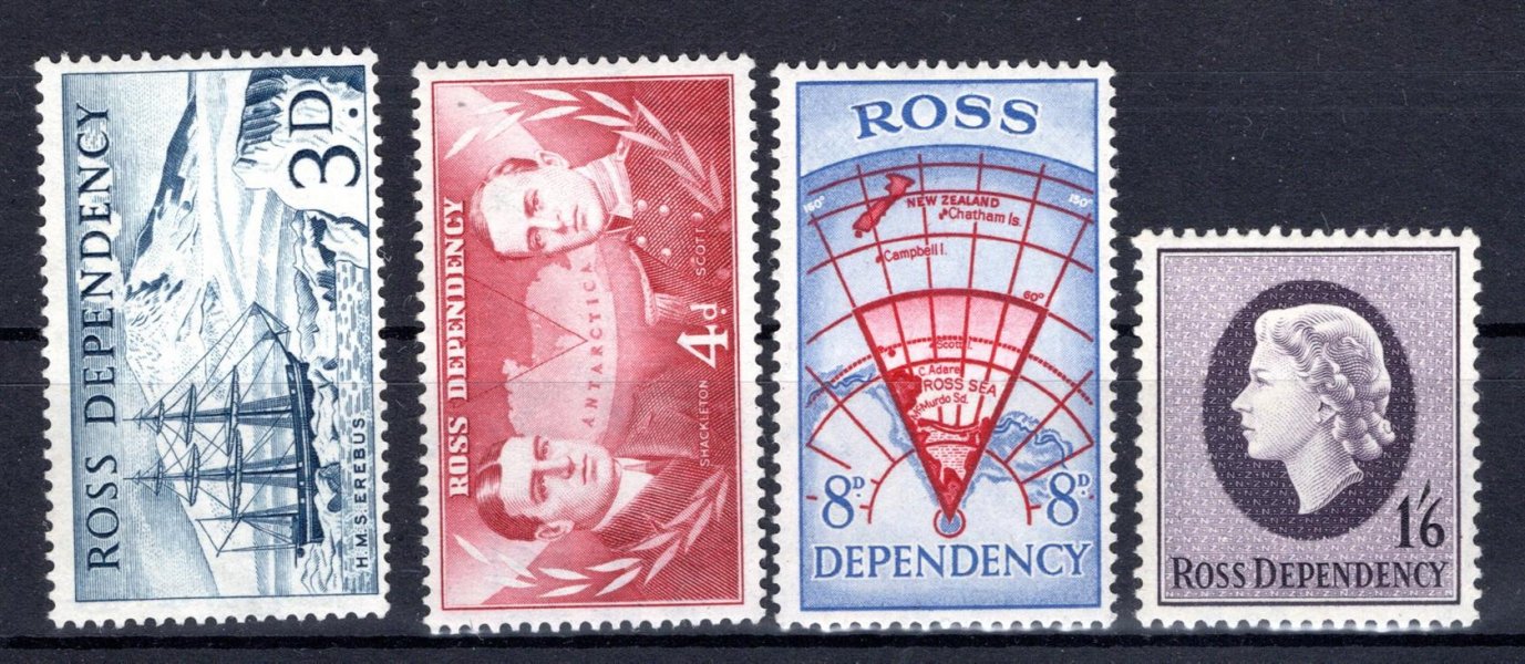 Australie/Ross dependency - Mi. 1 - 4, výplatní řada