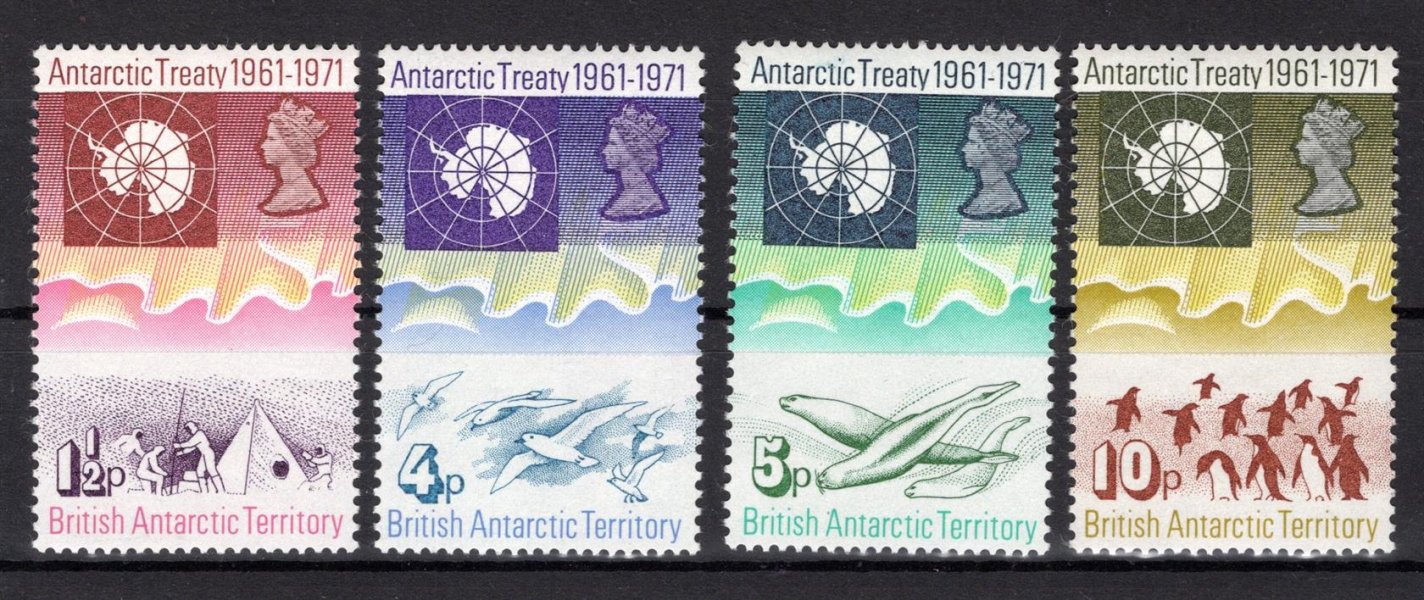 British Antarctic Territory - Mi. 39 - 42, výplatní řada, Alžběta