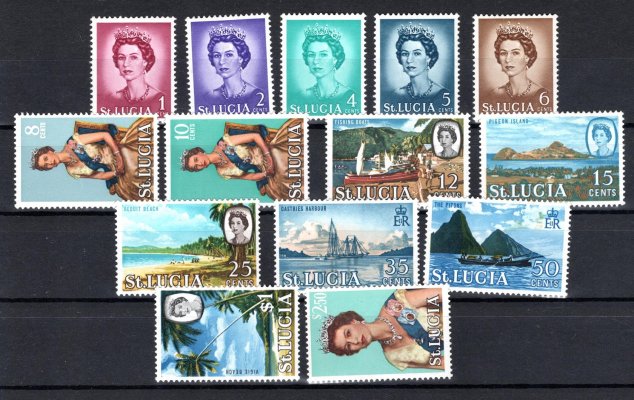 Saint Lucia - Mi. 171 - 84, výplatní řada, Alžběta