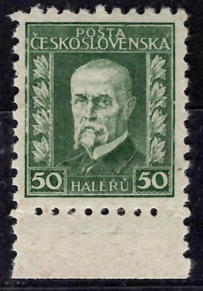 204 I, P 5, TGM, krajová, zelená 50 h, zkoušeno Gilbert