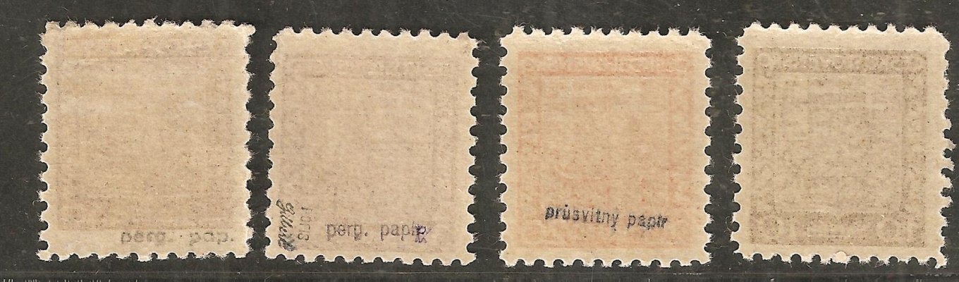 249 - 250, 252 - 253 x, pergamenový papír, kompletní sestava