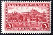 226 x, P 6, Praha, Tatry, papír pergamenový 3 Kč červená, zkoušeno Gilbert