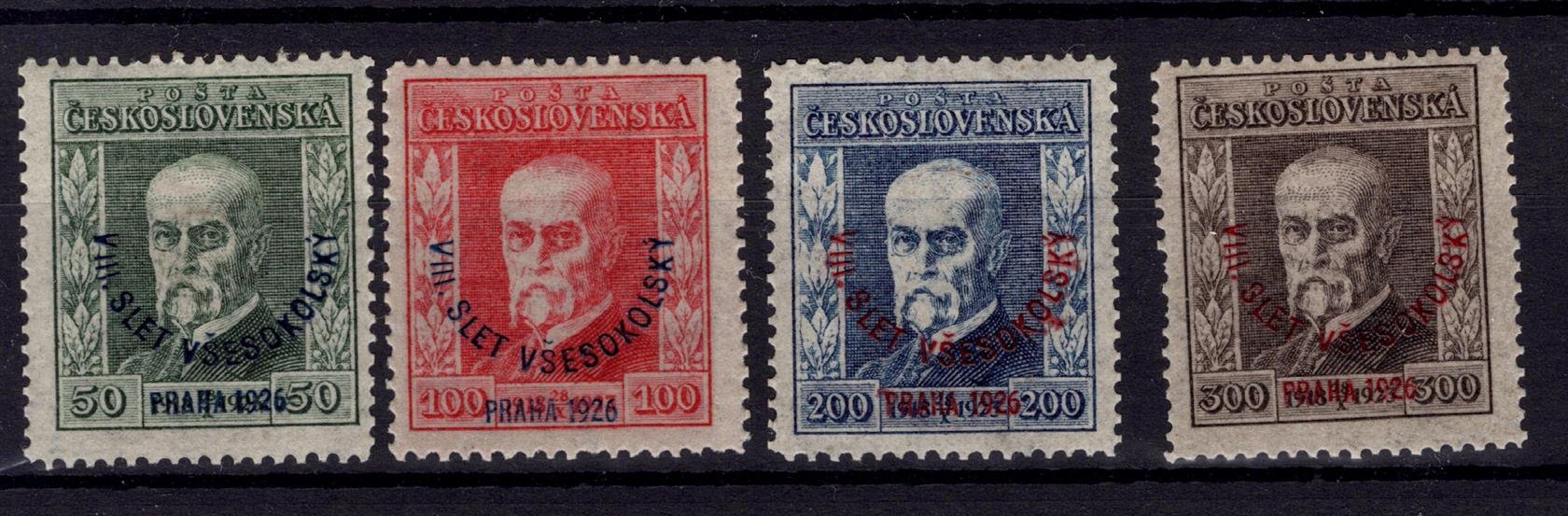 183 - 186, základní série Slet, průsvitky P7, P7, P8, P6