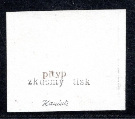 9 ZT ; 20h červenohnědá, křídový papír - zkusmý tisk s dlouhou příčkou - zk. Karásek 