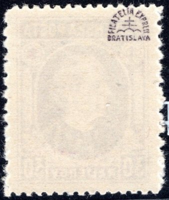 28C;  Hlinka 30h fialový, smíšené zoubkování C1 10 1 a 12 1, zn. Slovenský filatelista Bratislava, kat. 50 EUR