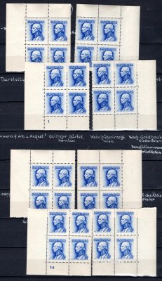 83X, 83Y; Portréty Andrej Hlinka 1,30 Ks, 6 x miniatúra, DZ 1A – P3, P4, bezP, DZ 1 – P3, P4, bezP, katalóg min. 80 €