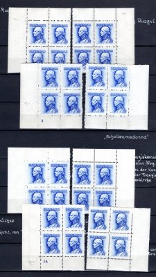 83X, 83Y; Portréty Andrej Hlinka 1,30 Ks, 6 x miniatúra, DZ 1A – P3, P4, bezP, DZ 1 – P3, P4, bezP, katalóg min. 80 €