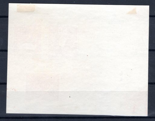 ZT, soutisk tří nepřijatých návrhů v aršíkové úpravě v barvě červené, papír křídový