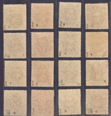 183 - 186, Všesokolský slet, kompletní sestava průsvitek, převážná většina známek svěží