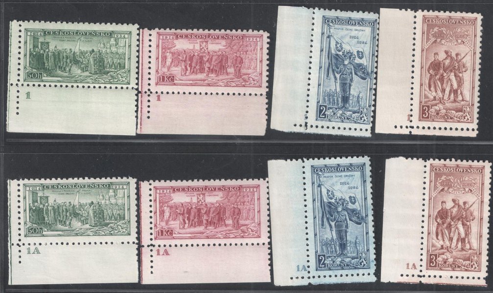 276 -279 DZ 1 + 1A,  20. výročí branné moci, katalog 420