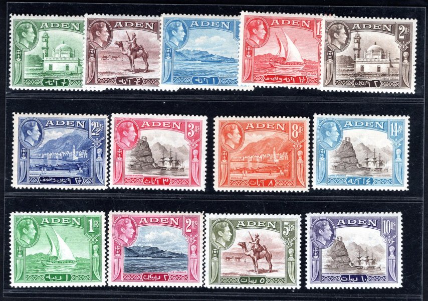 Aden  SG 16 - 27, Jiří VI, kompl.  serie, katalog 120 Liber