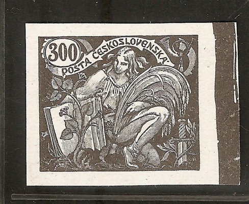 166 N ; 300 h krajový černotisk bez jména autora , neopracovaný okraj – krajový kus