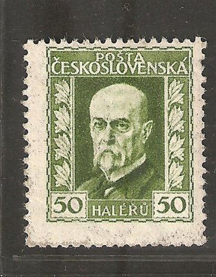 188 ; 50h zelená celkový obtisk známky 