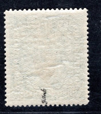 RV 16, I: Pražský přetisk, formát široký, znak, modrá 2 Koruna , zk. Gilbert