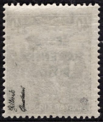 RV 145, Šrobárův přetisk, zelená 40 f, zkoušeno Ondráček, Gilbert