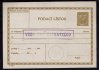 CPL 3 C, podací lístek na telegram, razítko "Vzor pre sberatelov"