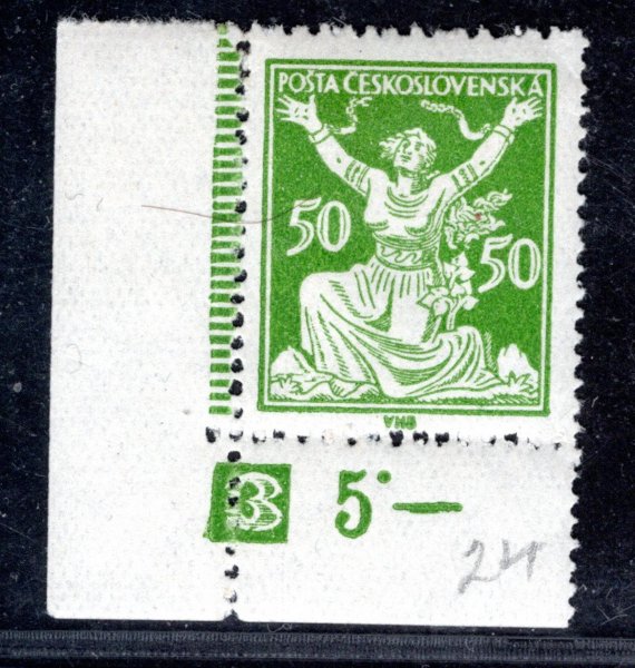 156 A, OR, rohová s DČ 3 - dvojité, zelená 50 h