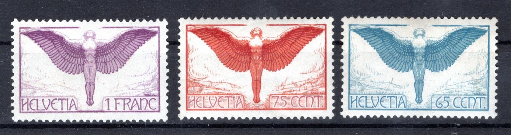 Švýcarsko - Mi. 189-191 X, kat. 65 Eu