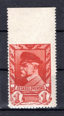 385, 1 K - T.G.Masaryk s horní vynechanou perforací