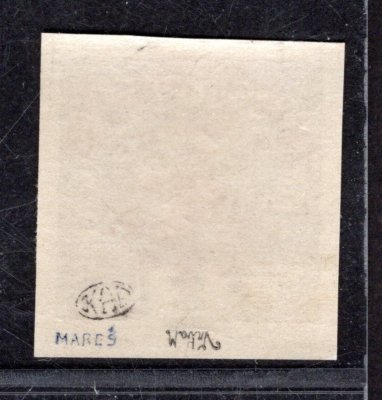 RV 66 P, Marešův přetisk červený, převrácený, 2 h hnědá, zkoušeno Mareš, Vrba