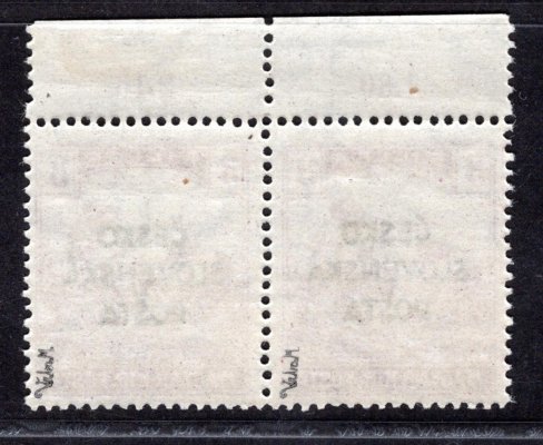 RV 138, Šrobárův přetisk, krajová dvoupáska s počítadly, fialová 3 f, zkoušeno Vrba
