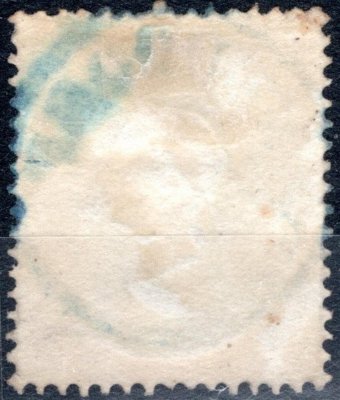 Rakousko - Mi. 19a, světle zelená 3 Kr, modrý otisk celého razítka W.NEUDORF, kat. 420, - Euro, vzácné