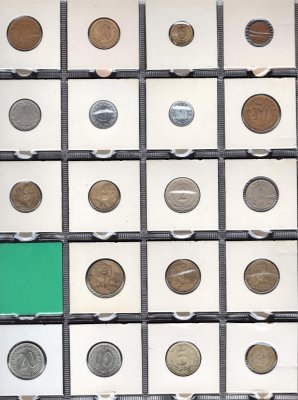 165 mincí Svět Jugoslávie, Libanon,Laos,Norsko Nepál, oběžné mince katalogizované podle států další Švédsko, Španělsko atd