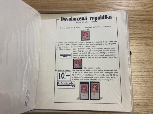 Osvobozená republika - Album POFIS, speciliazovaná sbírka, celoživotní sbírka