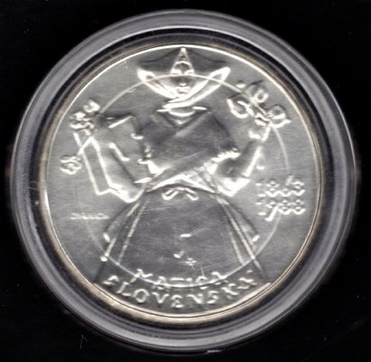 1988 500Kčs Matice slovenská Ag, Ag.900 24g 40mm Kremnica
