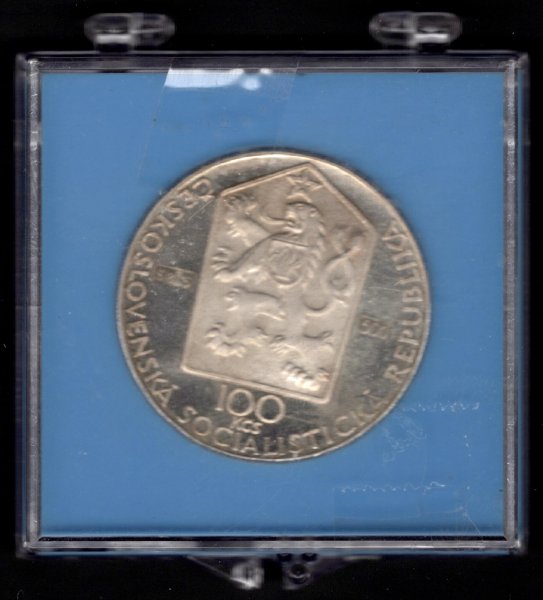 1990  100Kčs 1.máj v Praze 1890-1990 NEVYDANÁ RR! Punc Ag, Ag.500 13g 31mm Kremnica BK

