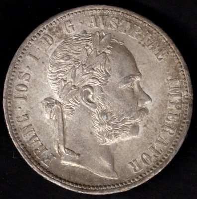 1878 1 zlatník František Josef I. Ag, Ag.900 12,345g 29mm
