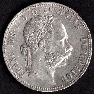 1888 1 zlatník František Josef I. Ag, Ag.900 12,345g 29mm
