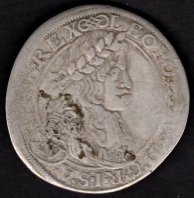 1664 CA XV. krejcar Leopold I. Vídeň Cetto, Ag. 6,09g 28mm
