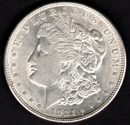 1921 D 1 Dolar Morgan Denver, Ag.900 26,73g 38,1mm
