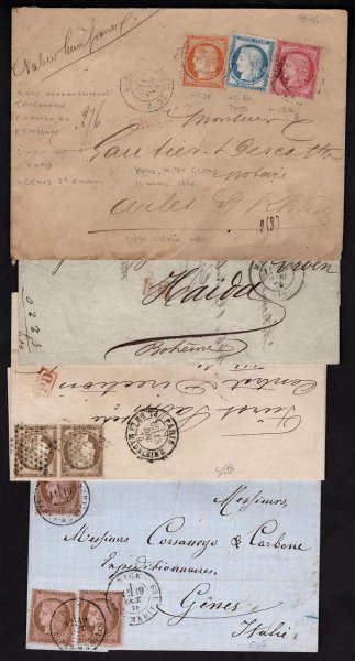 Francie - sestava dopisů, Ceres, kolem roků 1875 - 6, hezké a zajímavé