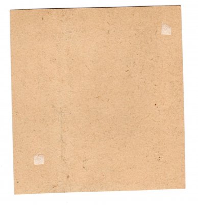 Návrh 15 h s hvězdičkami v černě barvě, veliký formát 38 mm x 44,5 mm na lístku papíru, neopracované okraje