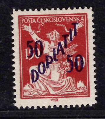 DL 50 B, doplatní OR, 50/150 h červená, zkoušena Gilbert