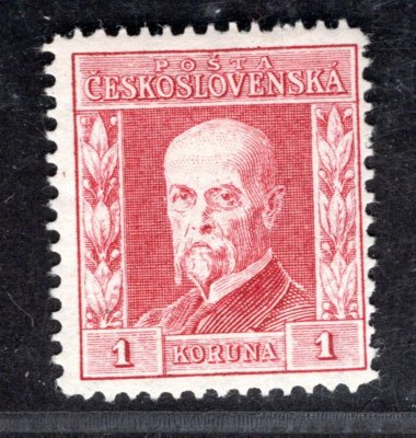 194, P 8, typ II, TGM, červená 1 Kč