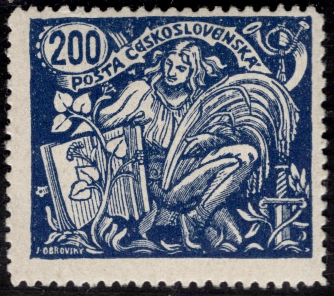 174 A, typ III, HaV, řz 13 3/4, modrá 200 h, zkoušeno Gilbert