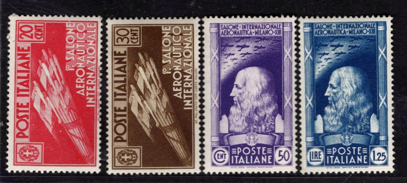 Italie - Mi. 528 - 31, letecká výstava, kompletní řada