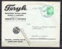 Bernartice; pěkná firemní obálka / tiskopis se známkou 5 Pf, raz. Deutsches Postamt /
Sudetenland / Bernsdorf bei Trautenau + datumovka 2. Dez. 1938, odesláno do Benešova