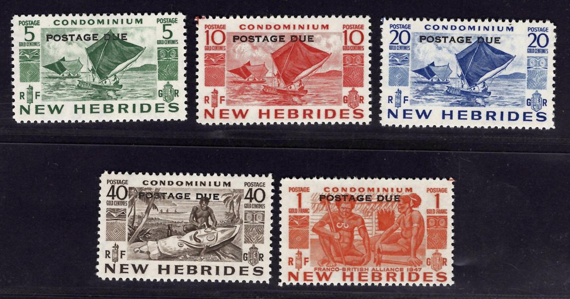 New Hebrides - SG, D 11 - 15, doplatní