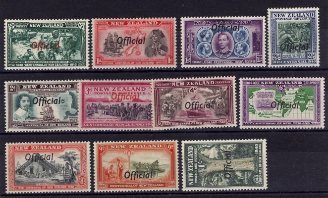 New Zealand - SG, O 141 - 51, přetisk Official