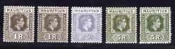 Mauritius - SG, 260+c, 261,m 262+c, Jiří