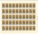 2567 České a slovenské sochařství, kompletní 50kusový arch ( lehká natržení v okrajích), deska A,  yb) - papír fl2,  PA (11.X.82) 